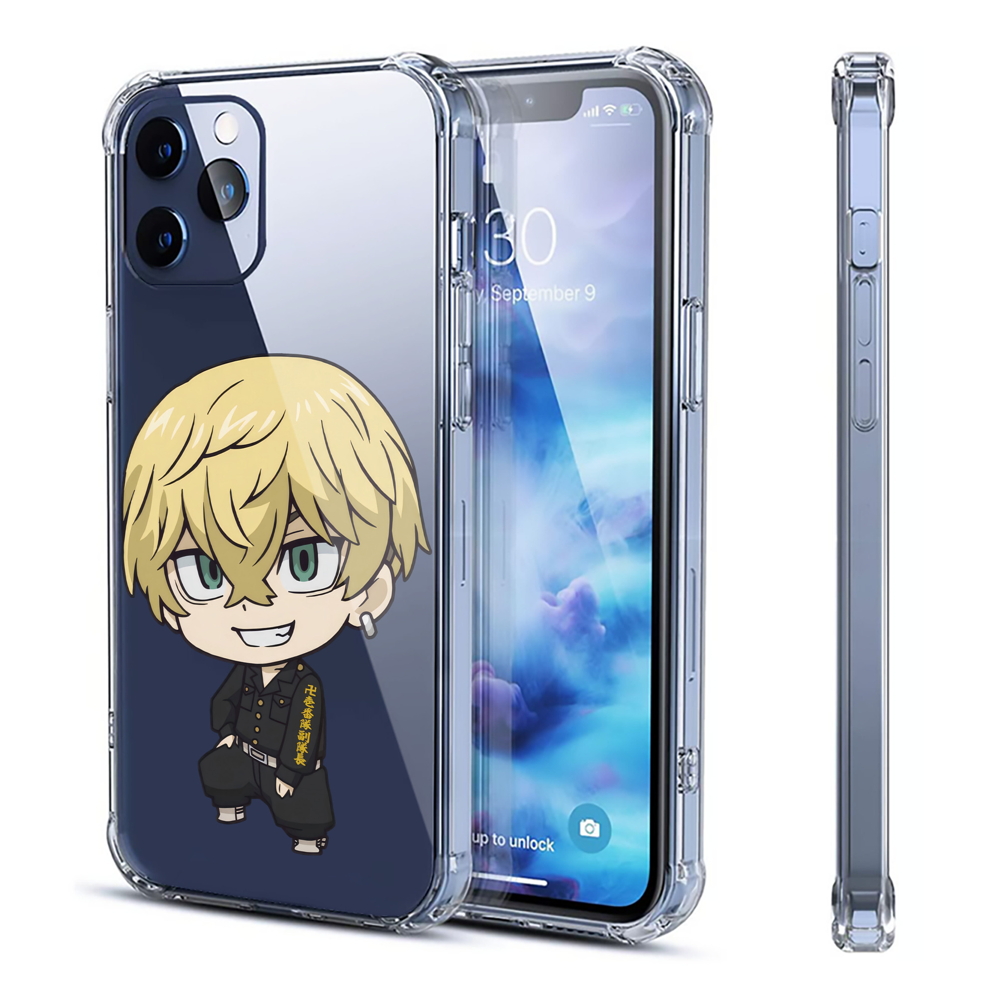 （画像用） 東京リベンジャーズ Tokyo Revengers 【iPhone 12シリーズ対応】透明スマホケース（クリアソフトケース）